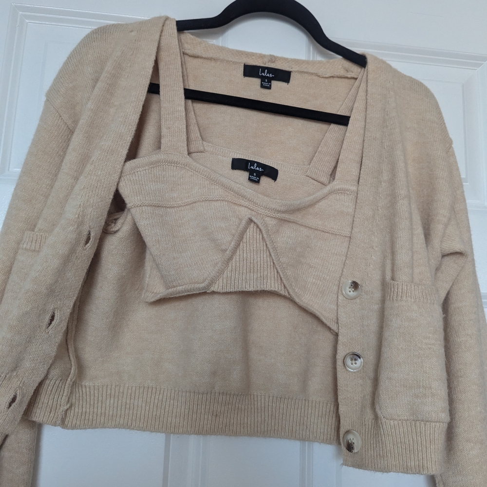 Lulu's Cream Sweater Set - Picture 13 of 14